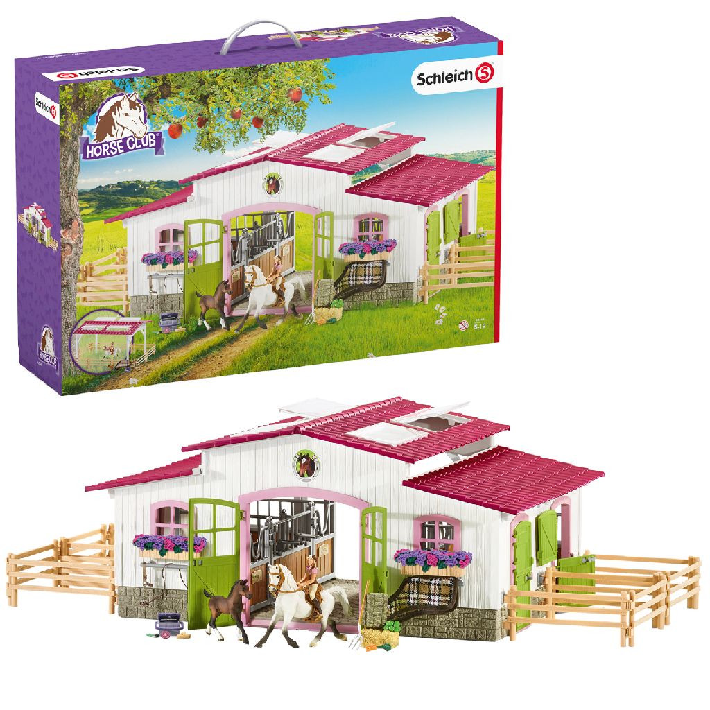 Schleich 42344 Manege met Ruiter en Paarden