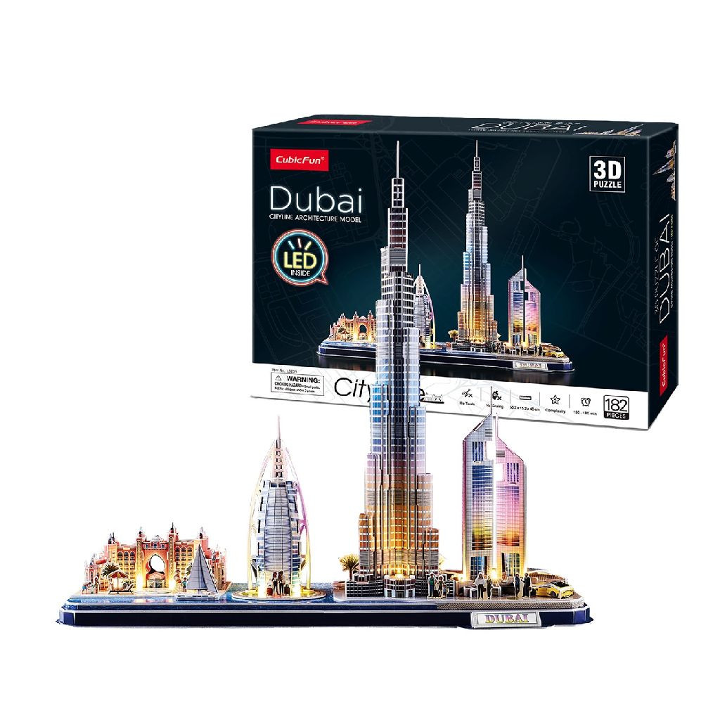 3D Puzzel Dubai met Ledverlichting