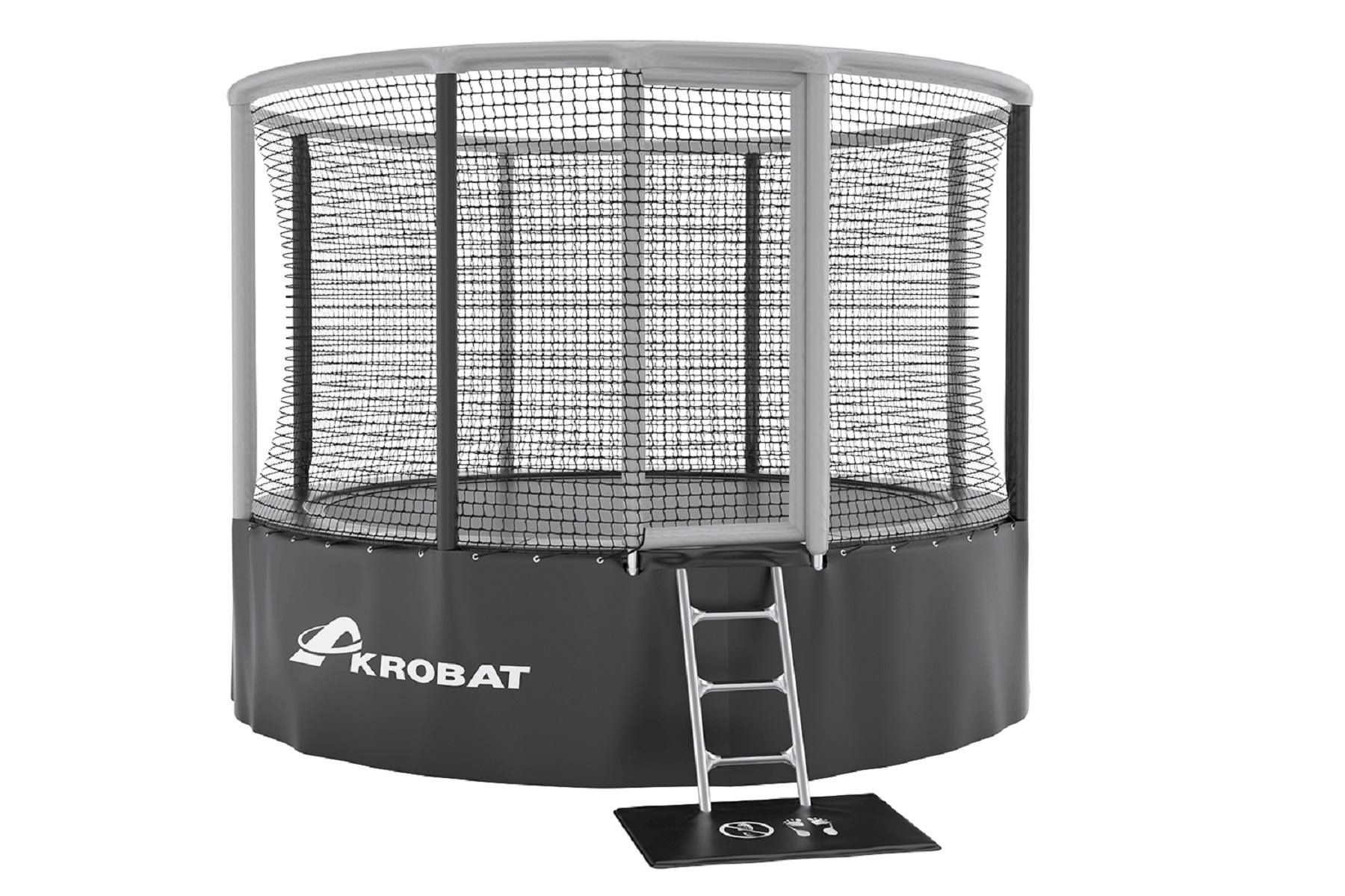 Akrobat Trampoline Gallus - Above - 480 cm - Rond - Grijs
