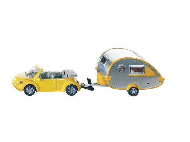 Siku Volkswagen Kever met Caravan - 1629