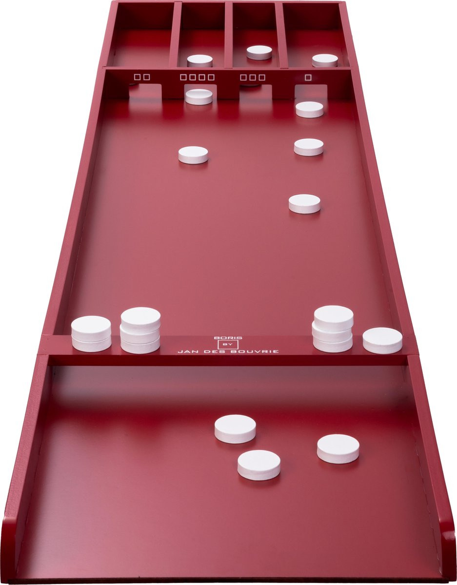 Mini Sjoelbak BY BORIS - Jan des Bouvrie - 120 cm - Rood