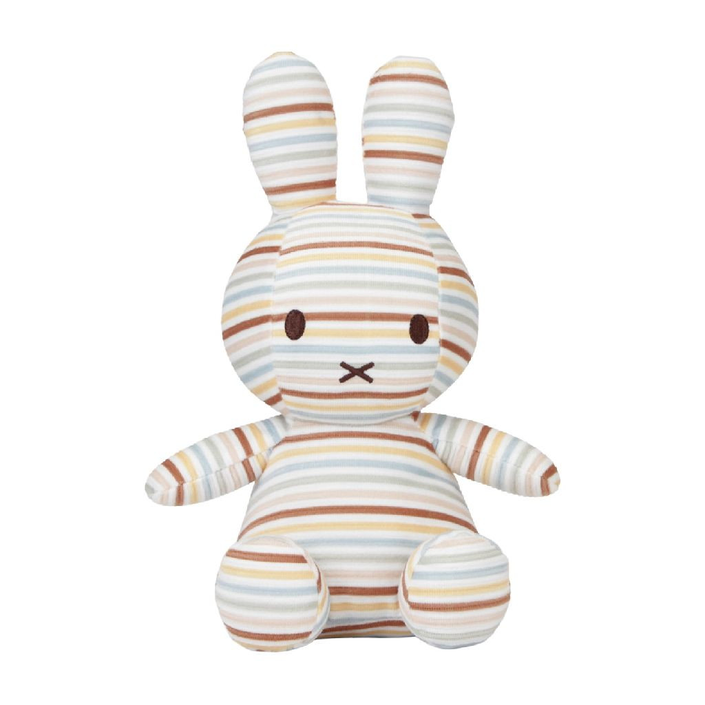Nijntje Vintage Allover Sunny Stripes - 25 cm - Knuffel