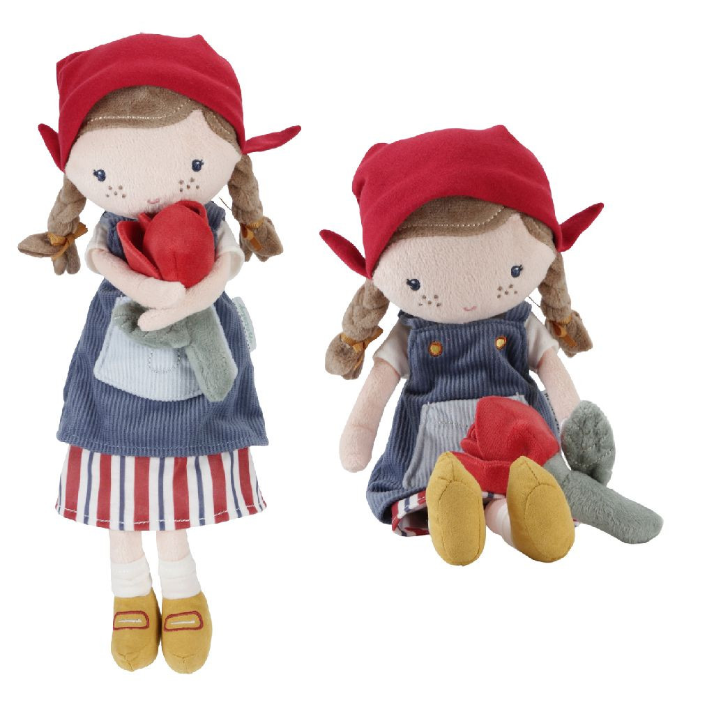 Little Dutch Little Farm Rosa - Knuffelpop - 35 cm