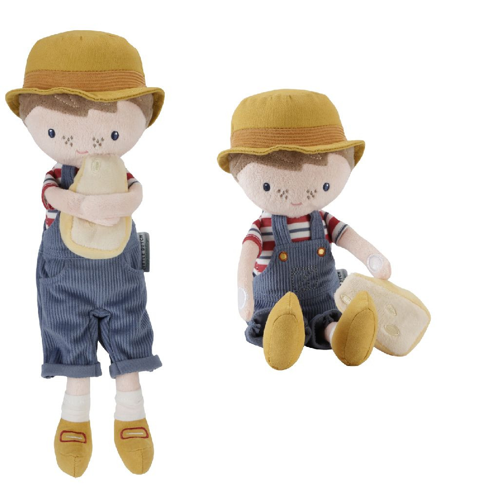 Little Dutch Little Farm Jim - Knuffelpop - 35 cm