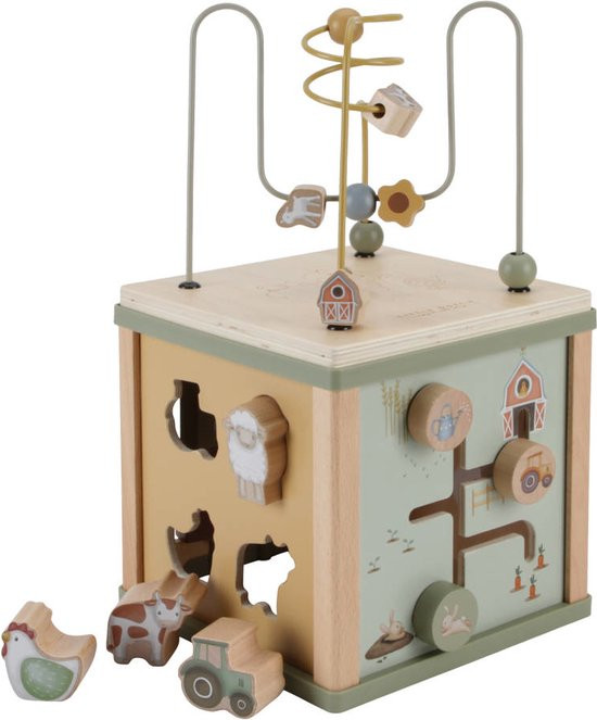 Little Dutch - Little Farm - Activiteitenkubus hout FSC