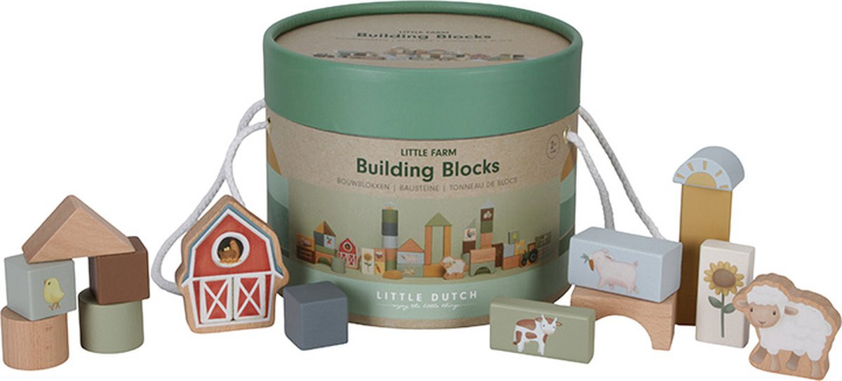 Little Dutch Little Farm Bouwblokken Fsc