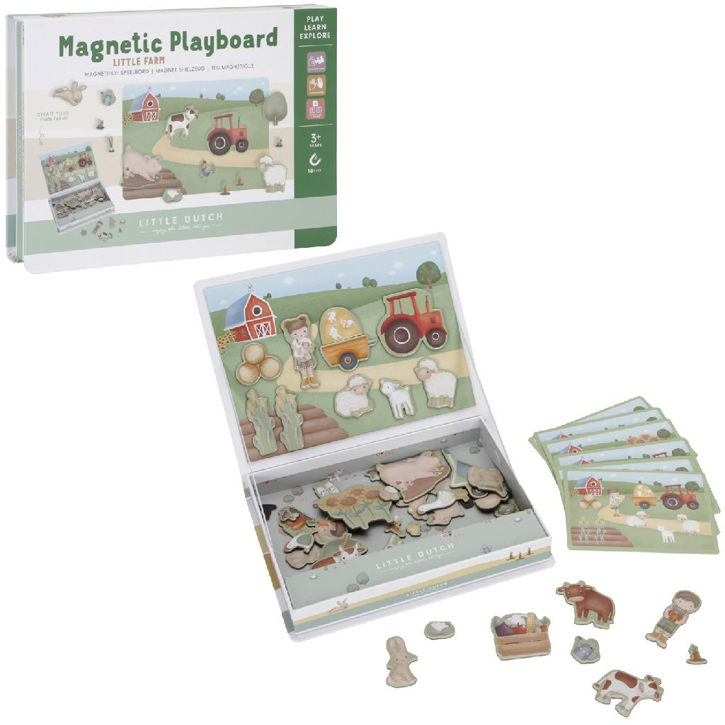Little Dutch Magnetisch Speelbord - Little Farm - FSc Hout