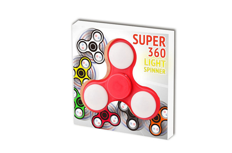 Fidget Hand Spinner - met LED verlichting  - Prijs per Stuk
