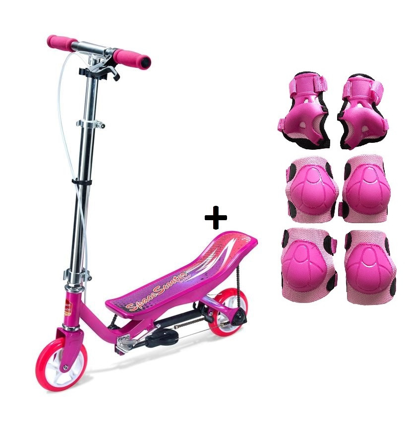 Space Scooter Junior X360 - Roze + ThysToys beschermset