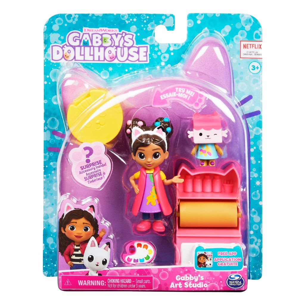 Gabby's Dollhouse Cattivity Pack Art Studio - Minipop - Speelset - Gabby's Poppenhuis - Kunststudio speelfigurenset 
