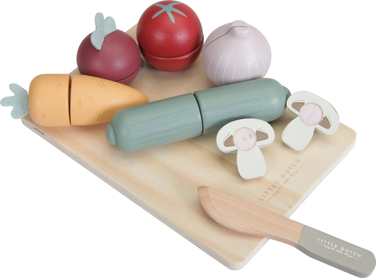 Little Dutch Snijset Hout - Groenten