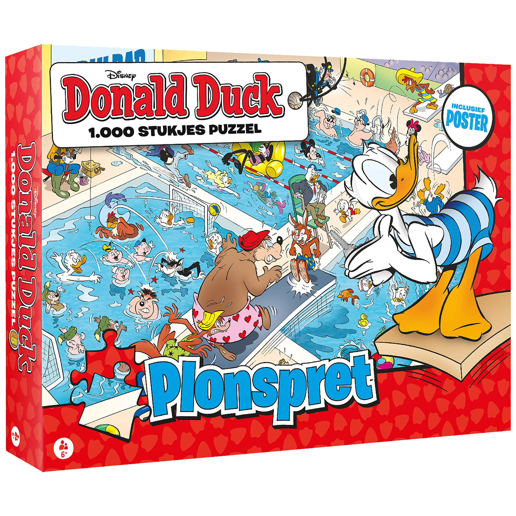 Donald Duck Puzzel - Plonspret - 1000 Stukjes