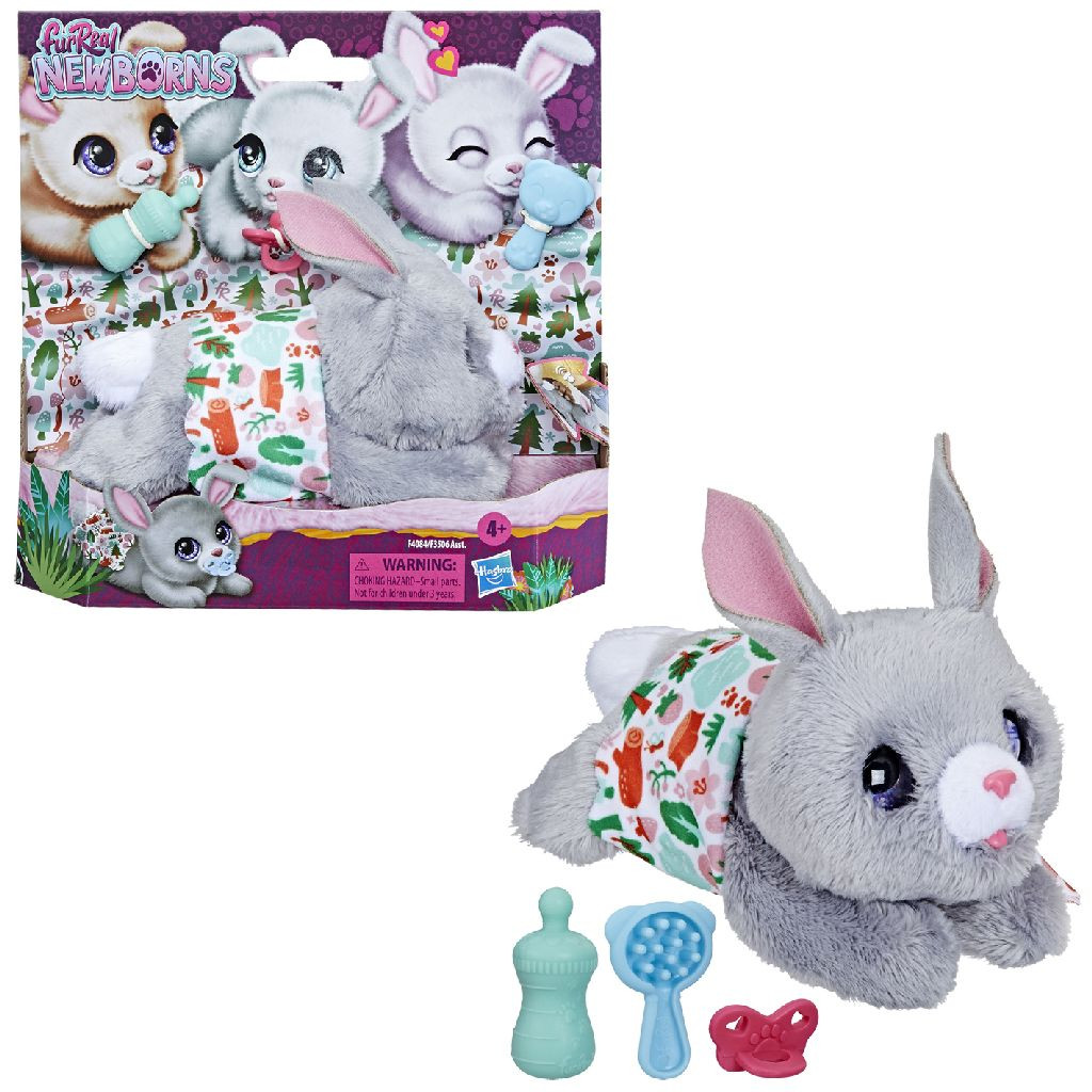 FurReal Newborns Bunny - Interactieve Knuffel