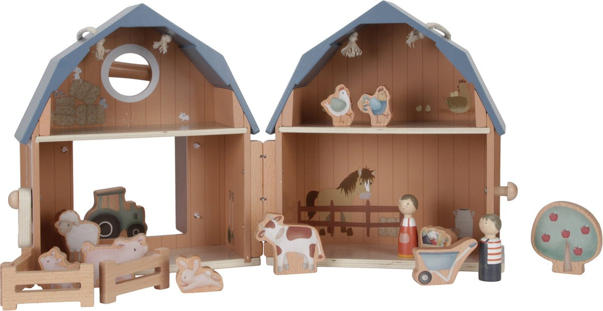 Little Dutch Poppenhuis - Little Farm - FSC Hout