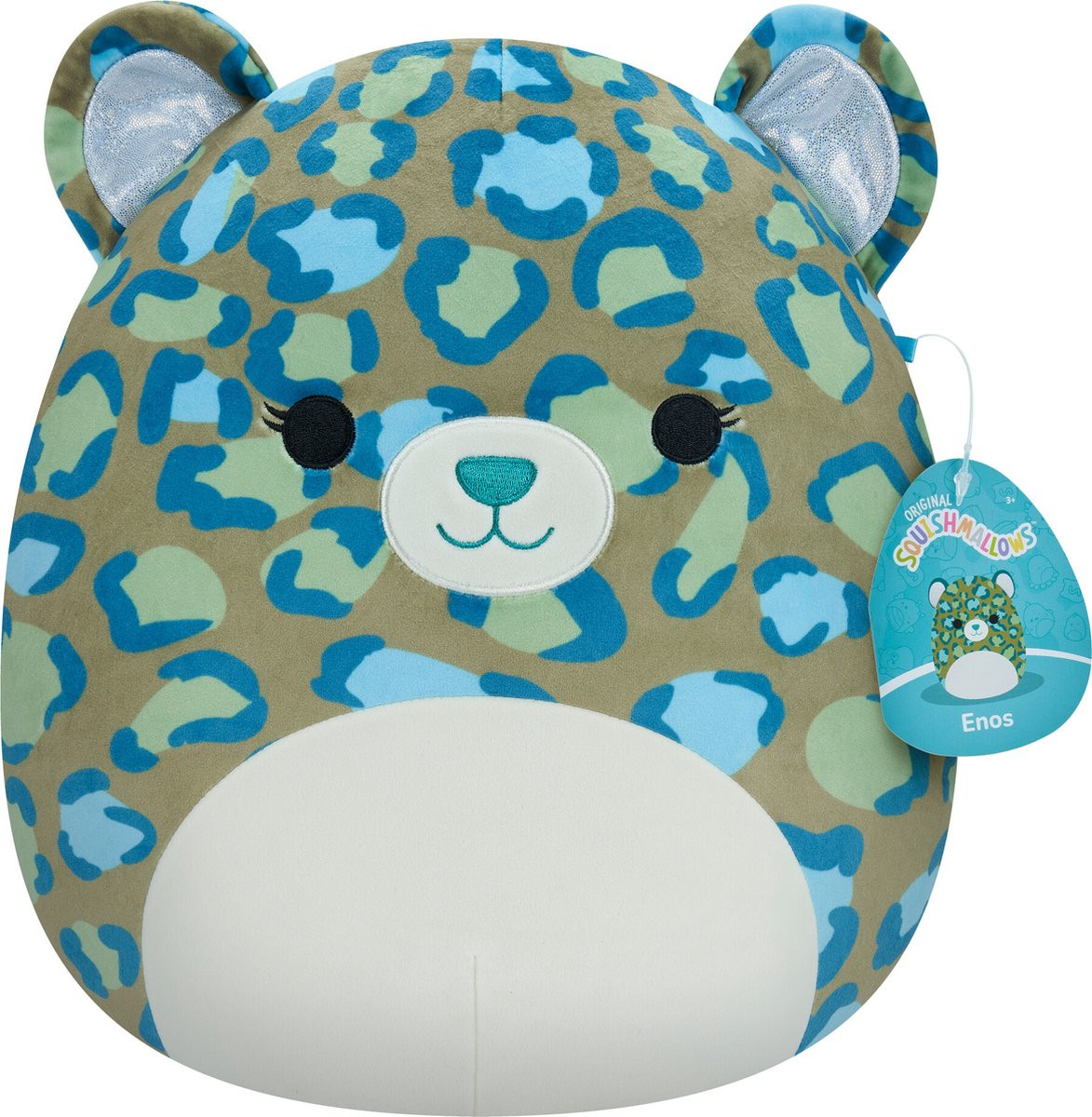 Squishmallows - Enos the Dark Green Leopard - 30 cm - Knuffel