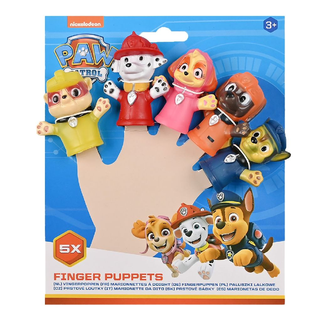 PAW Patrol Vingerpoppen - 5 Stuks
