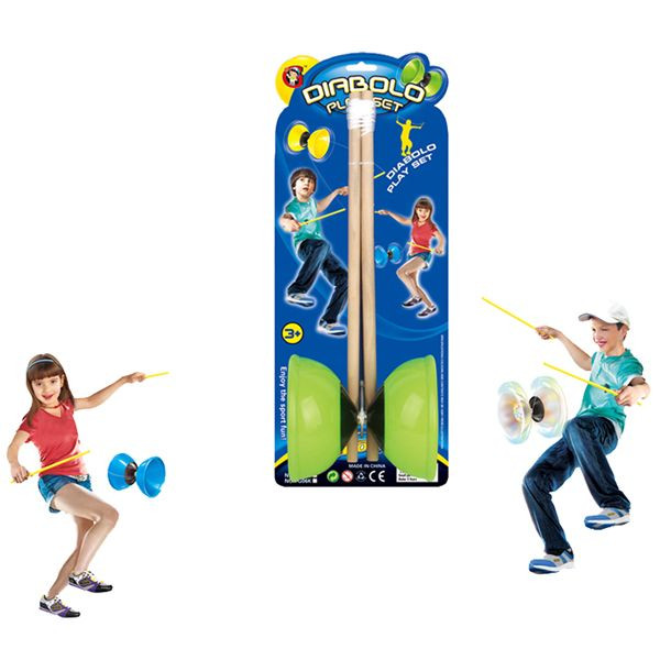 Diabolo 12cm Hout - Prijs per Stuk