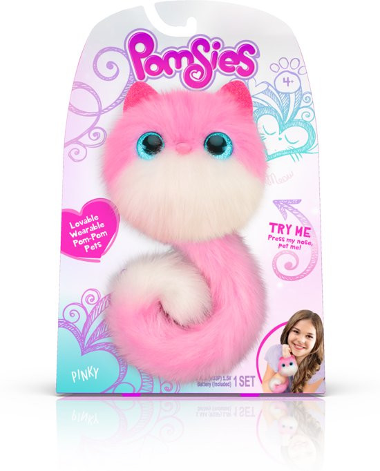 Pomsie knuffel - Pinky - Roze - serie 1
