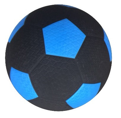 Rubberen Straatvoetbal - Blauw / Zwart - Maat 5