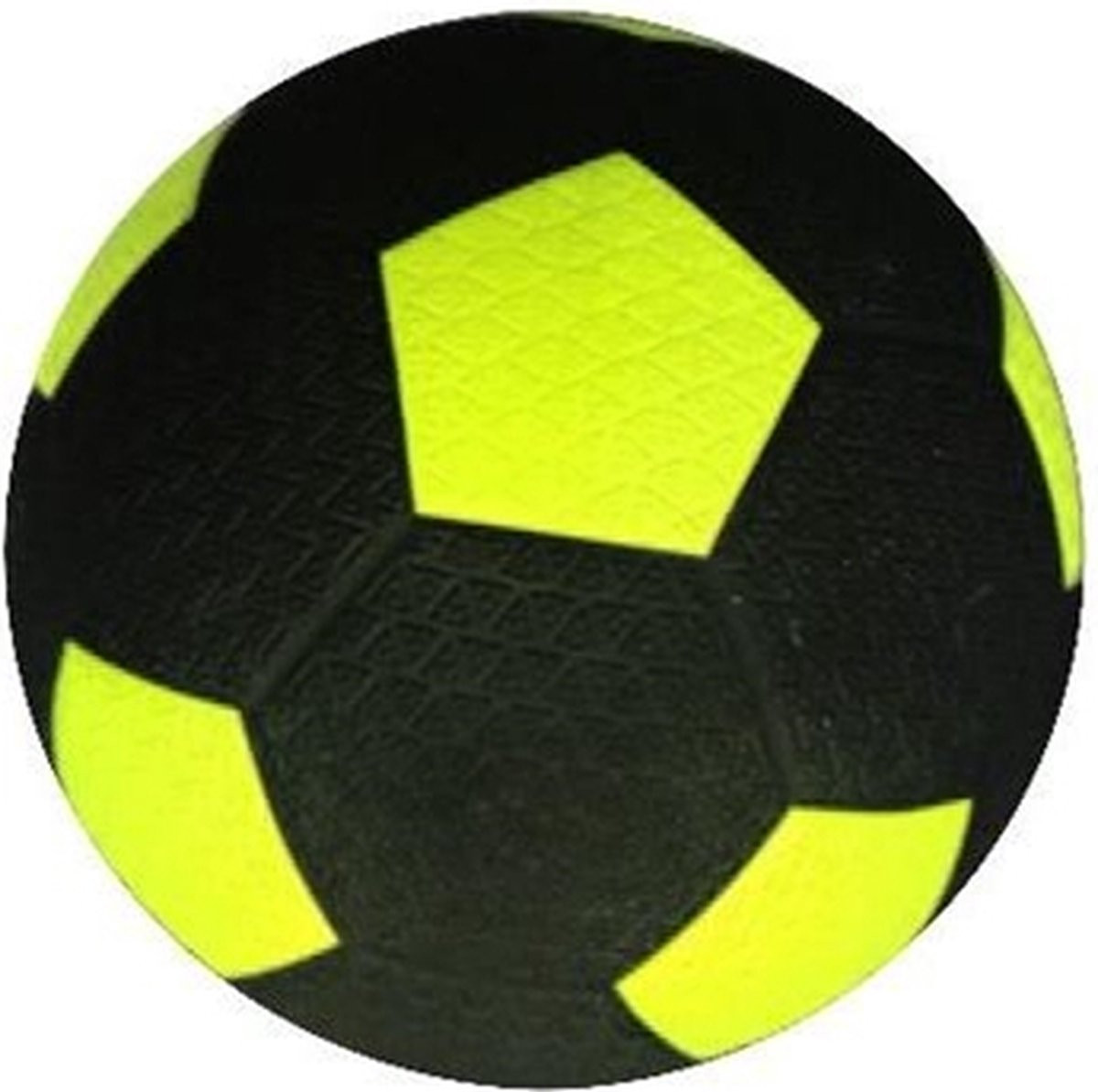 Straatvoetbal - Rubber - Maat 5 - 420 gr met profiel - Geel