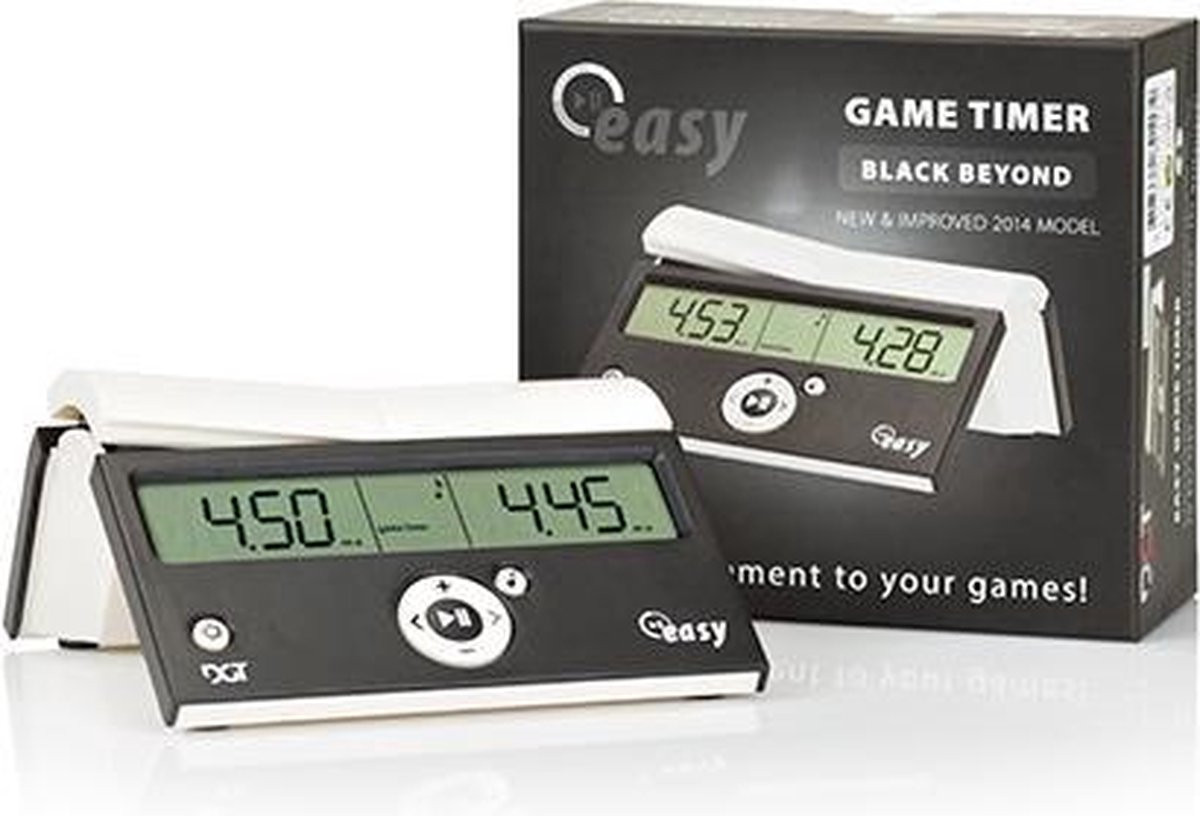 Schaakklok DGT Easy - Zwart / Wit