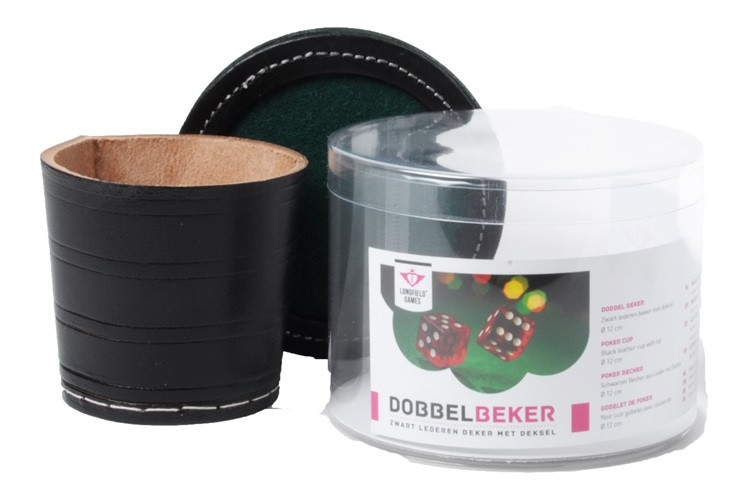 Longfield Pokerbeker - Dobbelbeker met Deksel - 9 cm
