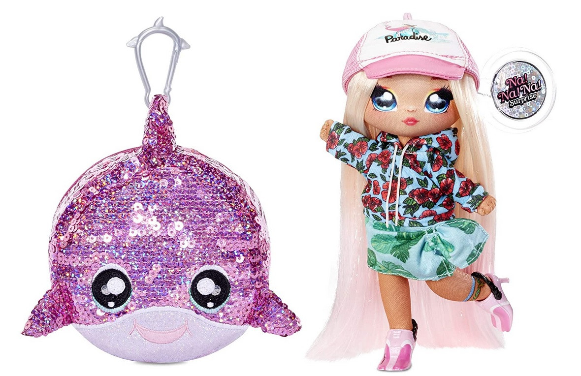 Na! Na! Na! Surprise - 2-in-1 Pom Sparkle Doll - Krysta Splash - Modepop