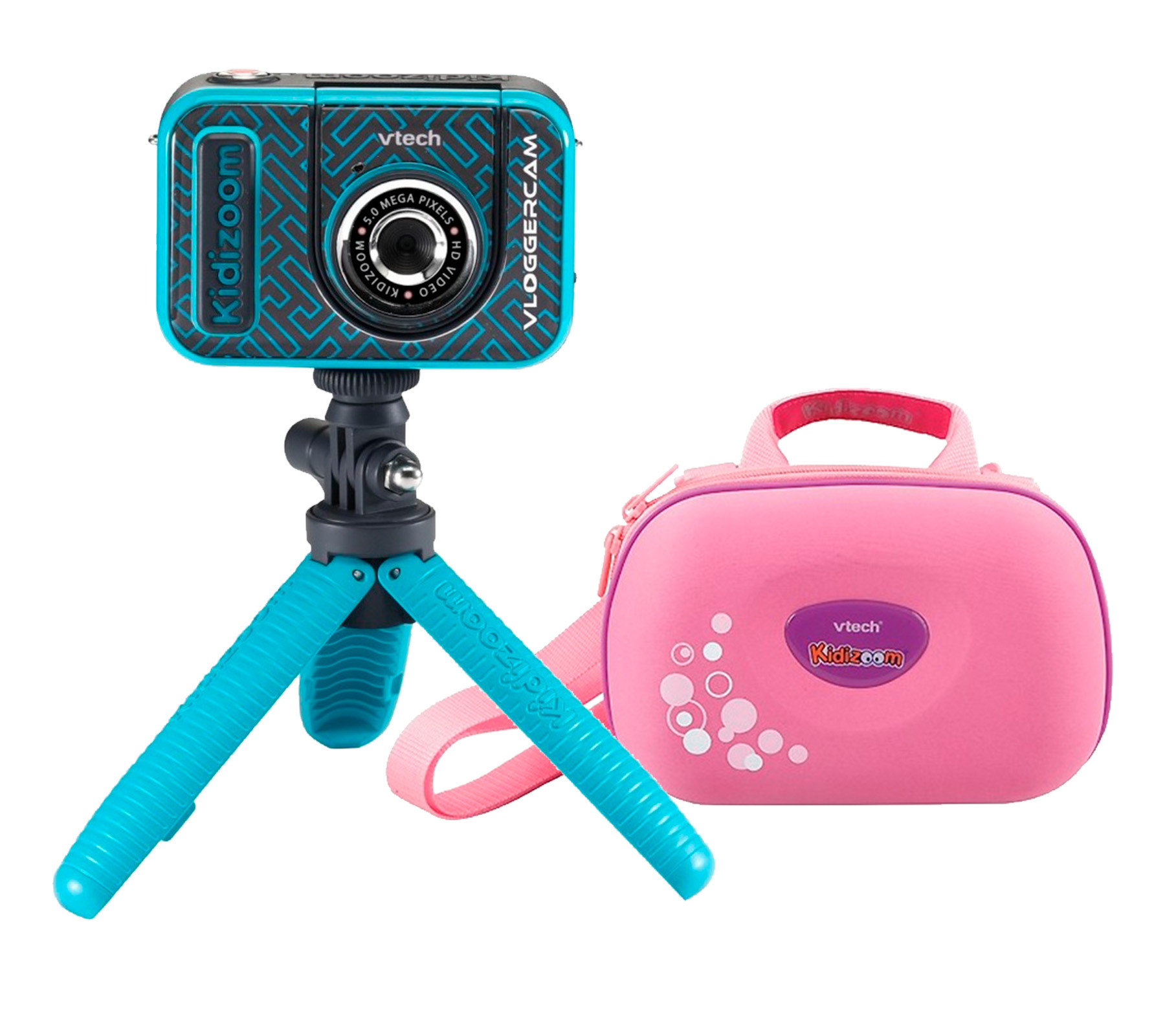 VTech KidiZoom Vloggercam & Opbergtas Roze - Bundelpakket