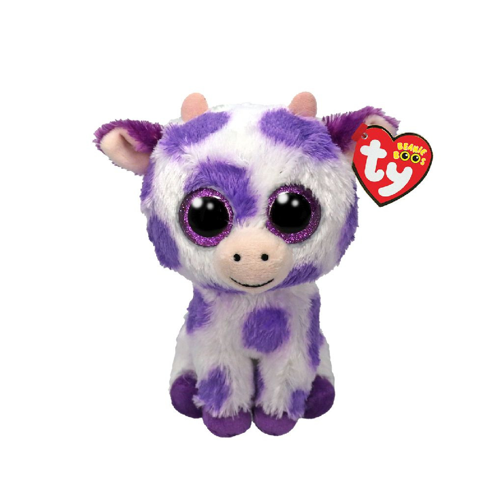 Ty Beanie Boo's Ethel Cow - Knuffel - 15 cm
