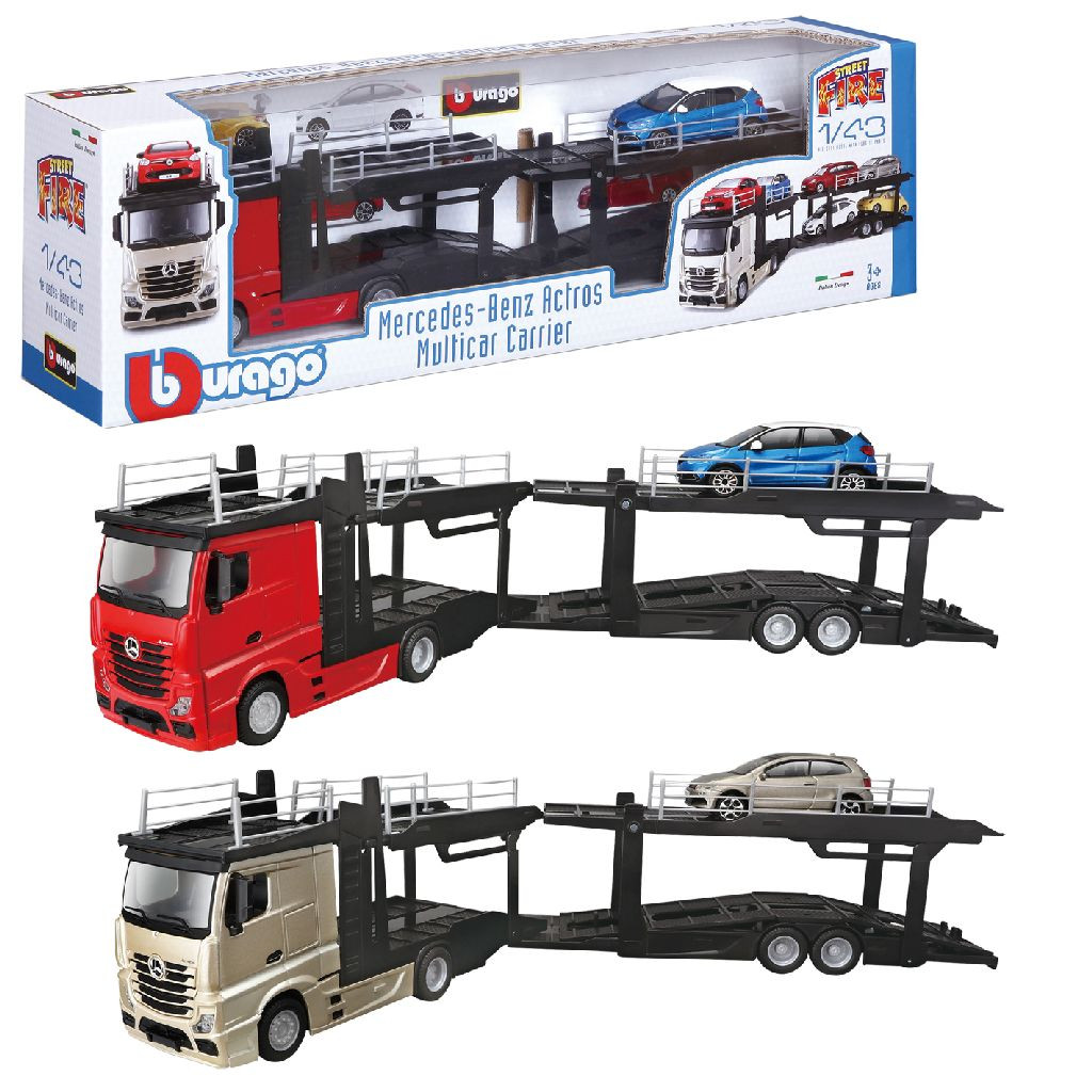 BBurago 1:43 Autotransporter 23 cm - Prijs per Stuk 