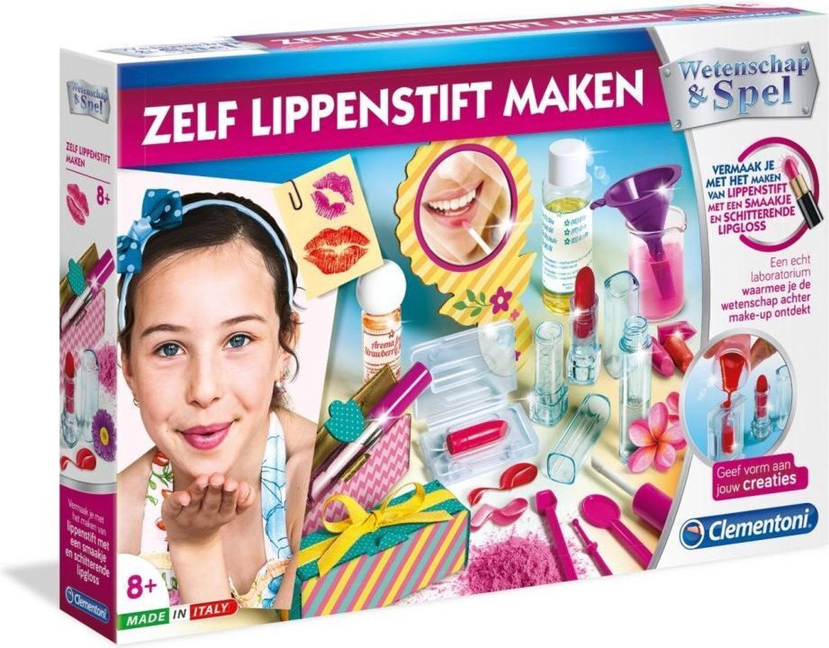 Clementoni Wetenschap & Spel - Zelf Lippenstift Maken - Speelset