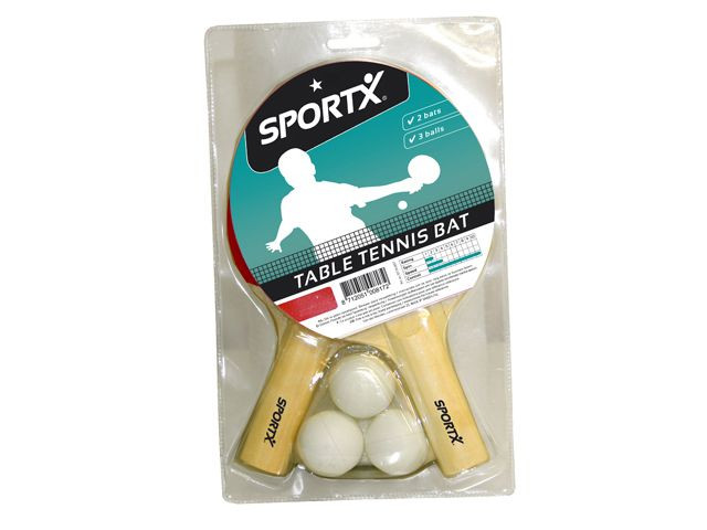 SportX Tafeltennis set 2bats/3bal