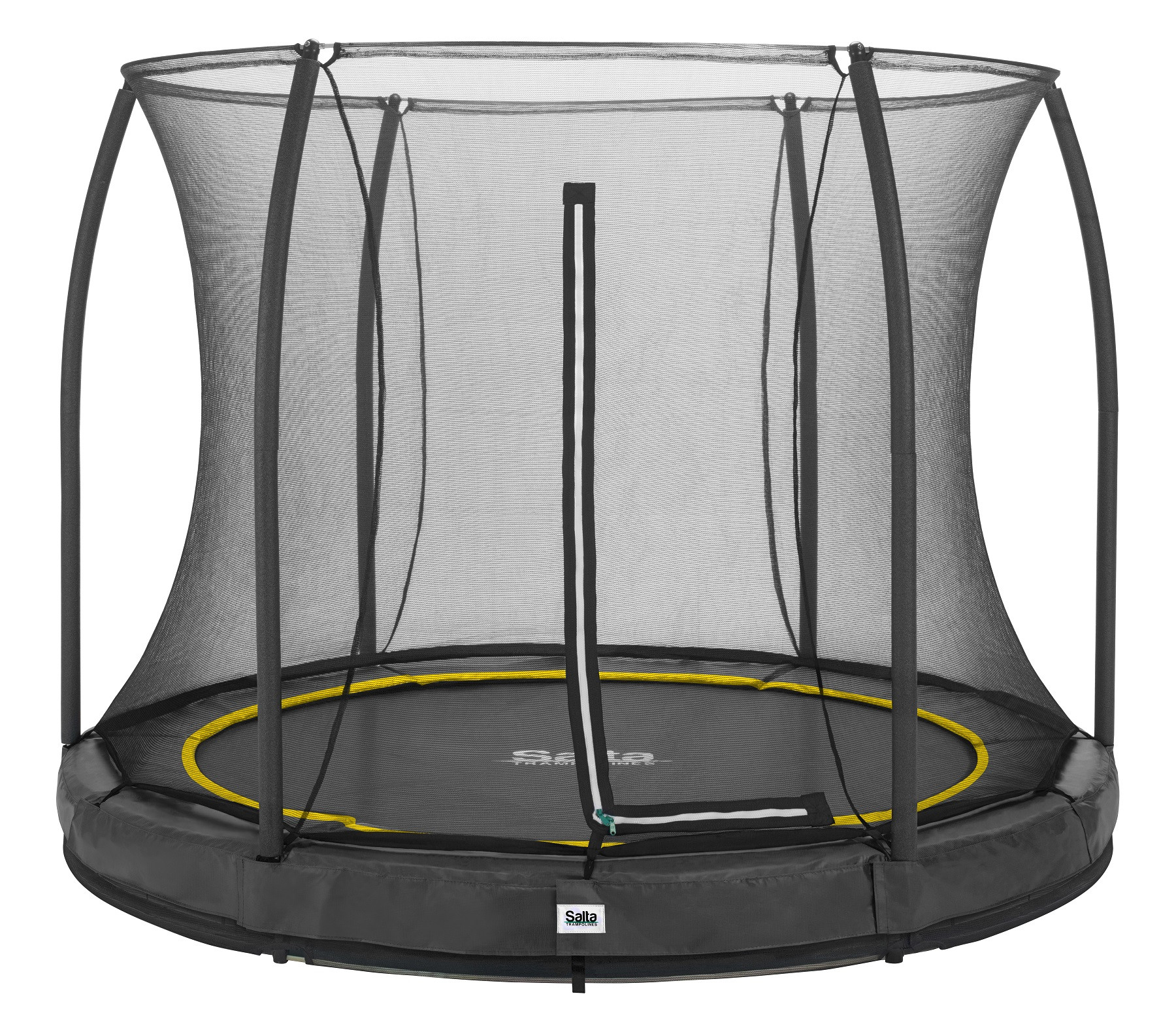 Salta Trampoline Comfort Edition Ground  396 cm met Veiligheidsnet - Zwart