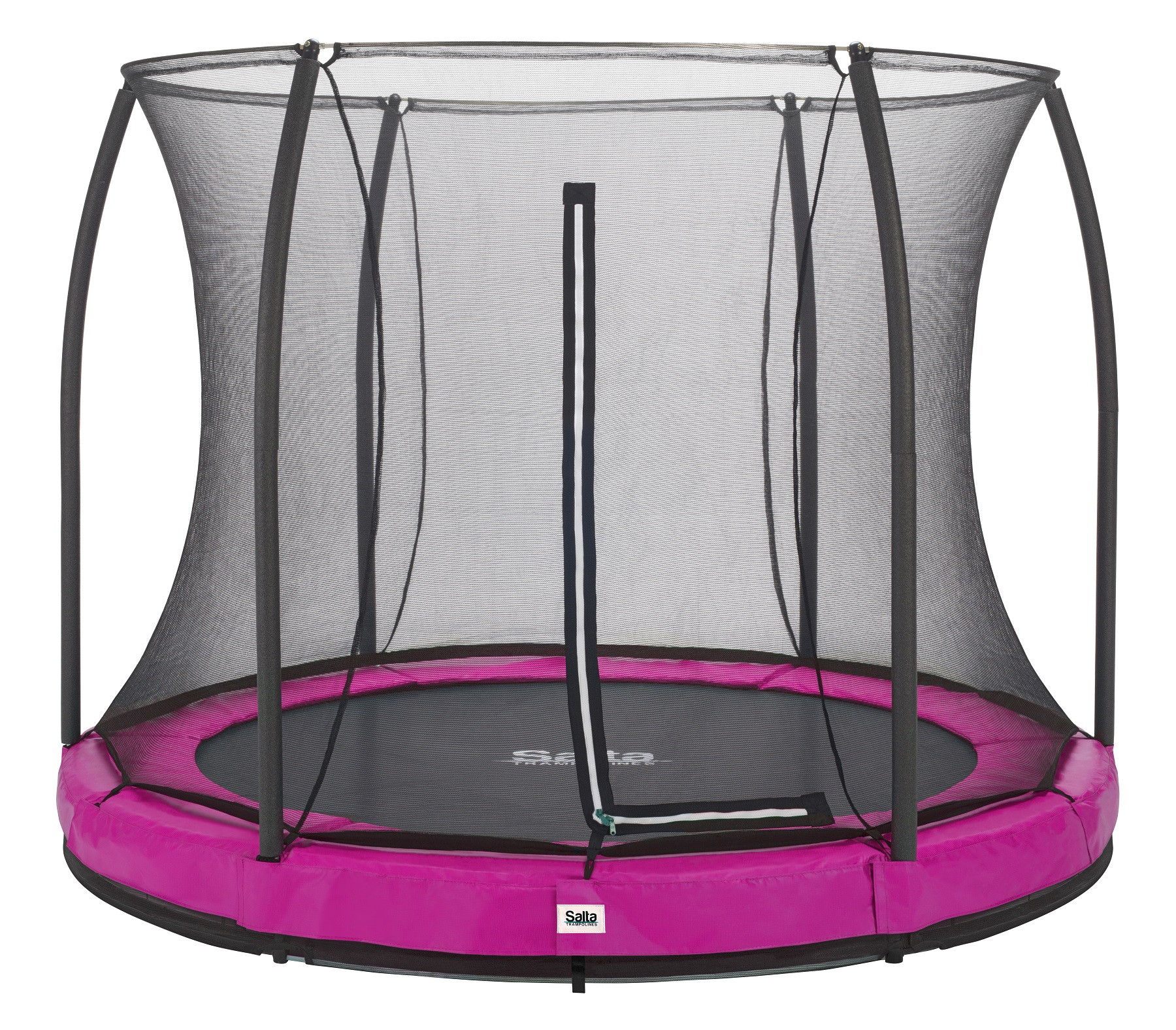 Salta Trampoline Comfort Edition Ground 305 cm met Veiligheidsnet  - Roze