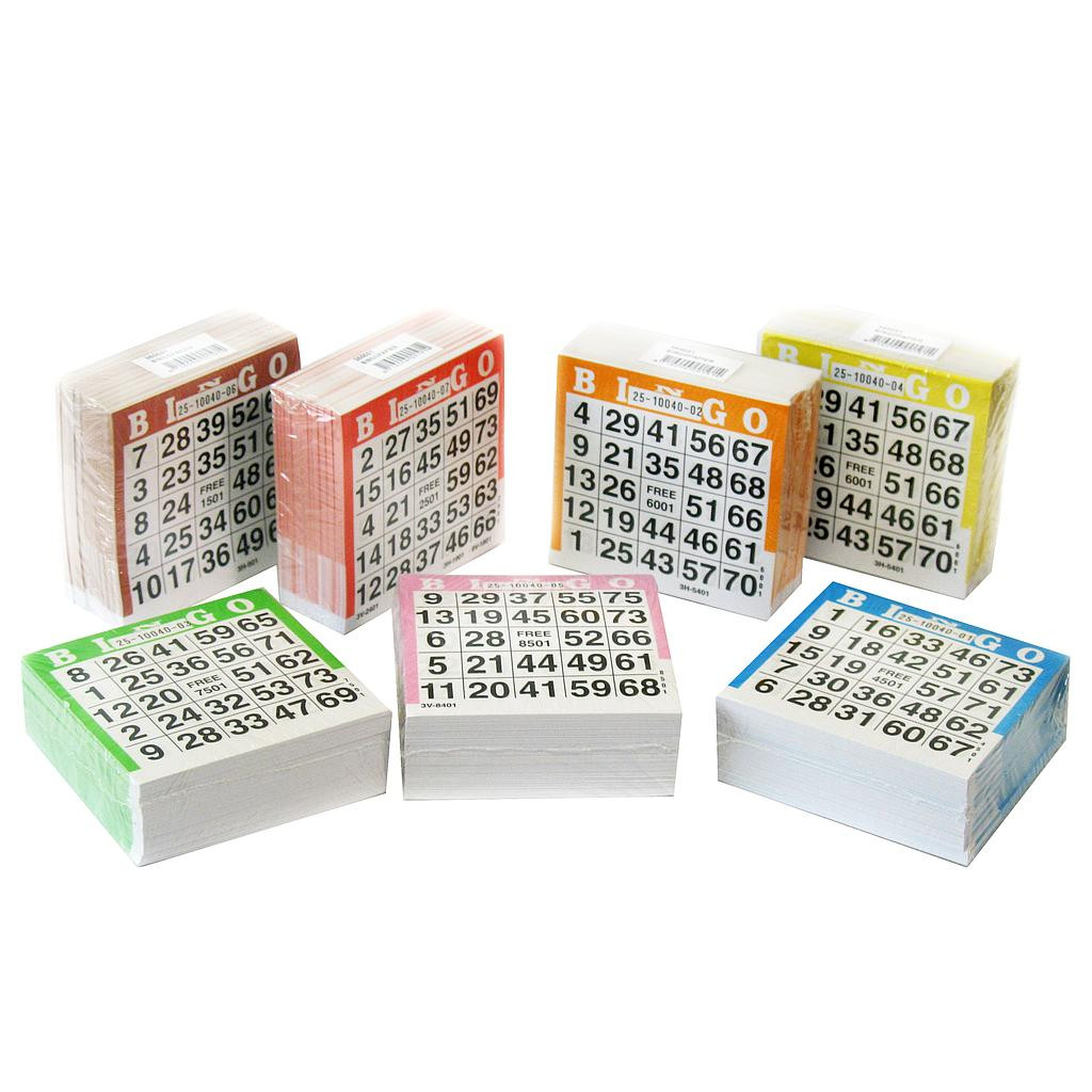 Bingokaarten 10500 Vellen (7x 1500 stuks) mega pack