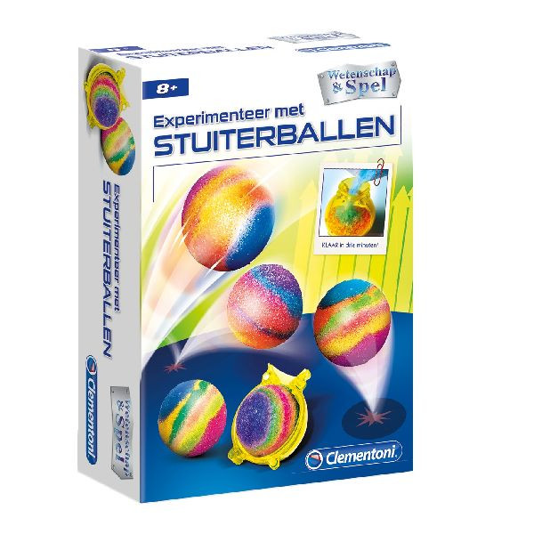 Clementoni - Wetenschap & Spel - Crazy Balls - Stuiterbal Experimenteerset
