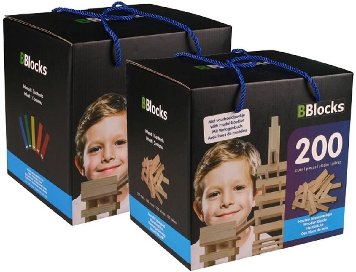 BBlocks 200 Stuks + 200 Stuks Kleur
