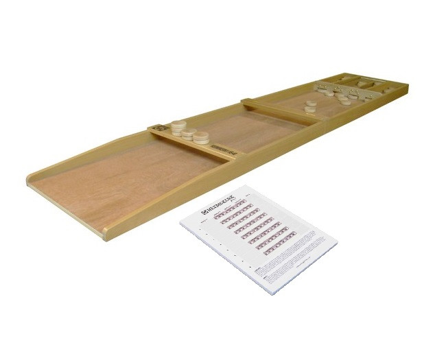 Heemskerk Sjoelbak HS-40 opklapbaar met Sjoel Scoreboekje