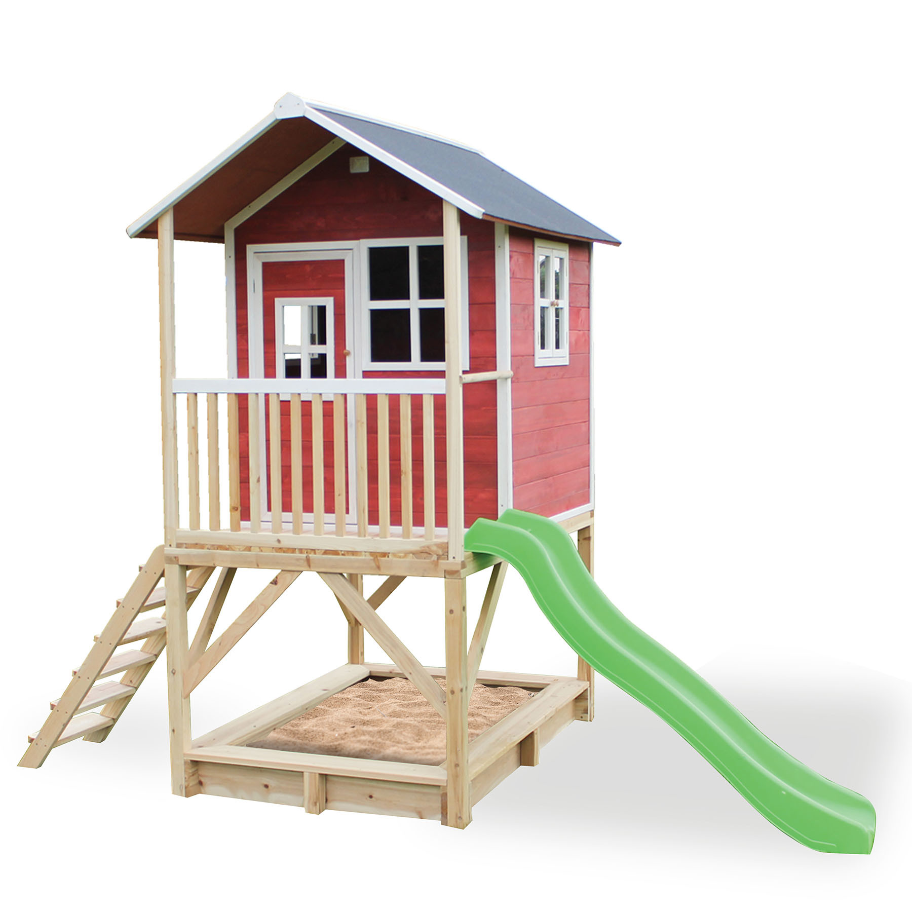 EXIT Loft 500 - Houten Speelhuis - Rood 