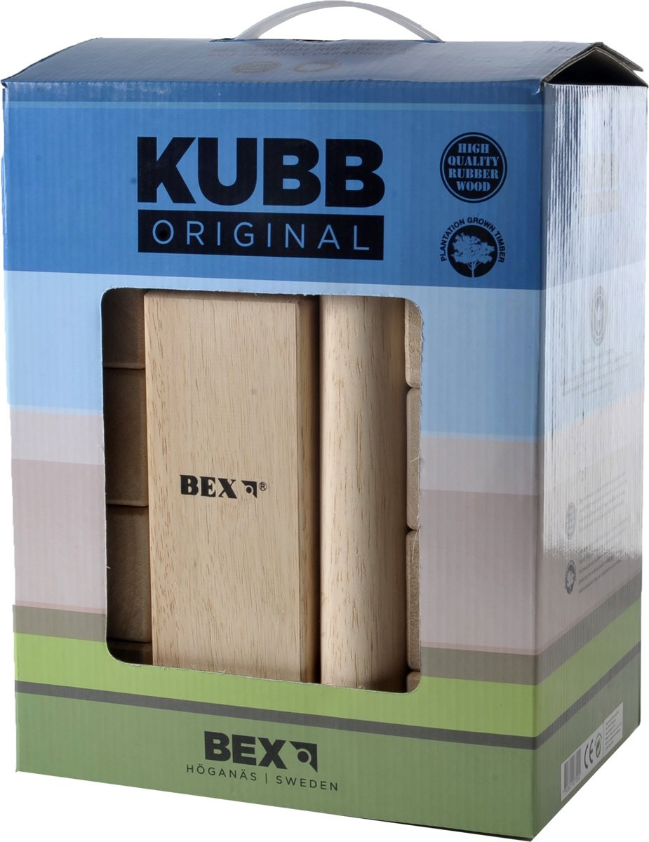 BEX Sport Kubb Viking Original - Rubberhout
