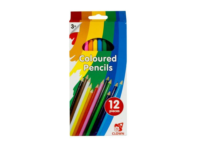Clown Kleurpotloden - 12 Stuks