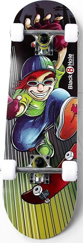 Move Skateboard Black Hole Skater Boy - 28 Inch - 71 cm - Hout - Zwart met Print