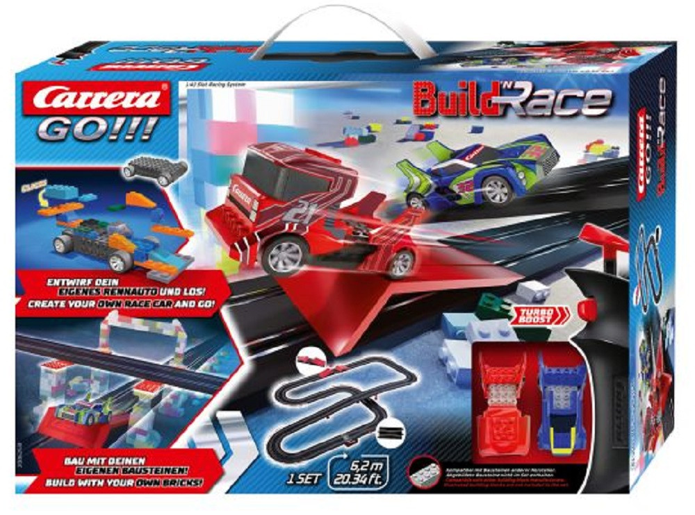 Racebaan Carrera GO!!! - Build 'n Race - 6.2 Meter - 1:43 