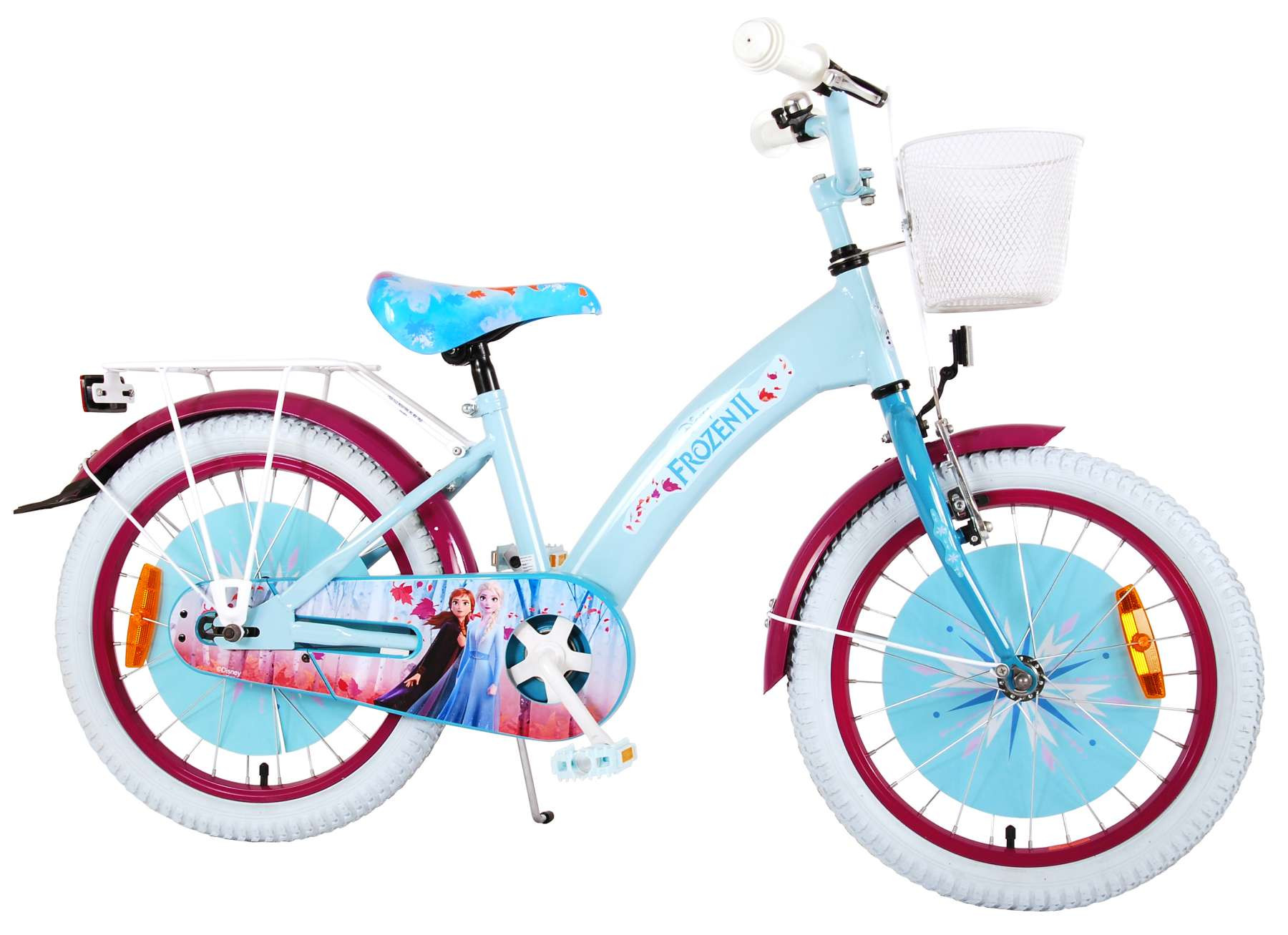 Disney Frozen 2 Kinderfiets - 18 Inch - Blauw/Paars