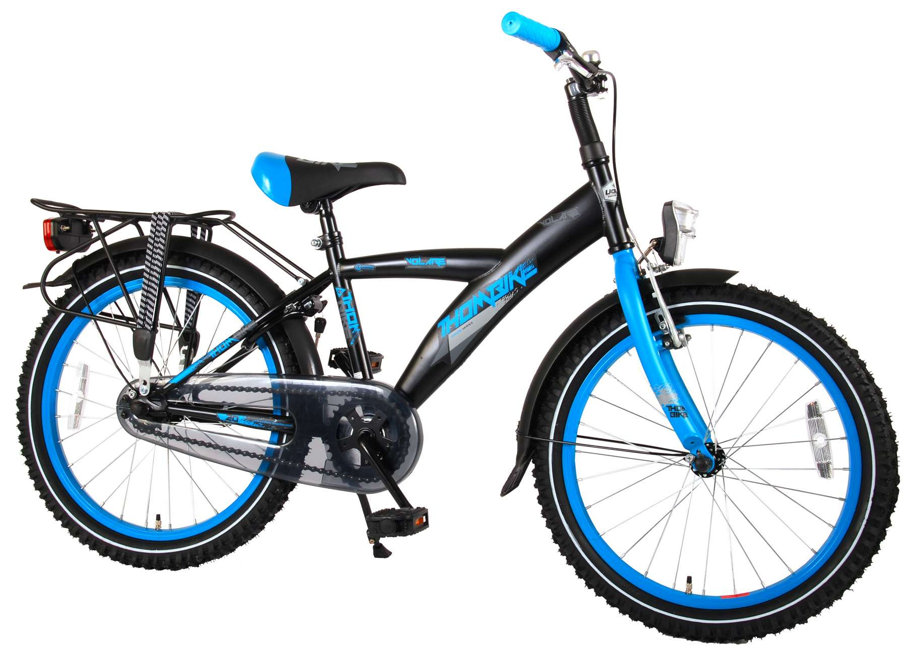 Volare Thombike City Kinderfiets - Jongens - 20 Inch - Mat Zwart - 95% Afgemonteerd