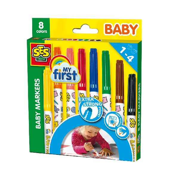 SES My First Baby Markers - 8 Stuks