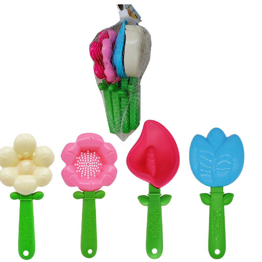 Summertime Strand Schepjes Bloem Set van 4