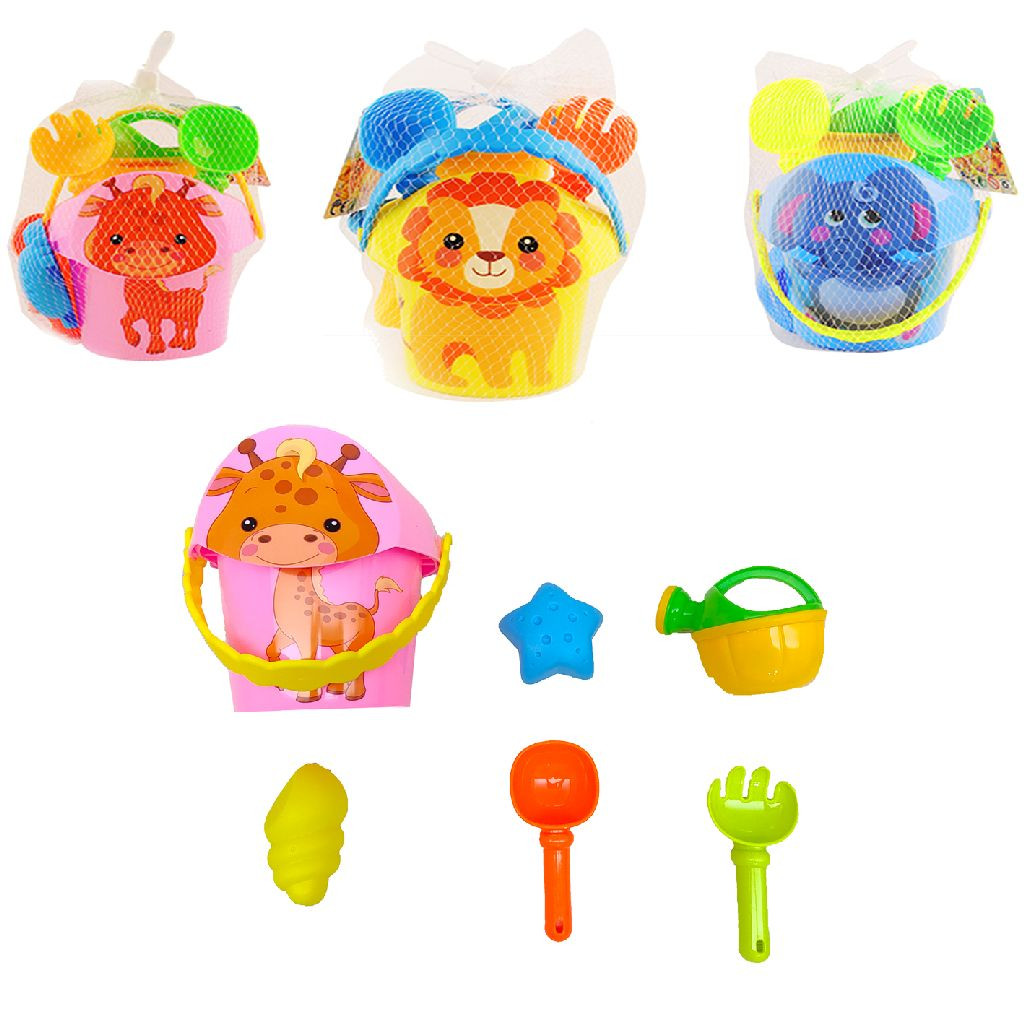 Summertime Emmerset 7-Delig - Giraffe, Leeuw of Olifant - Prijs per Stuk 