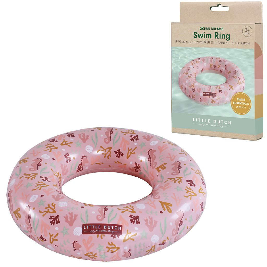 Little Dutch Ocean Dreams Zwemring Roze 50cm - Strand Speelgoed