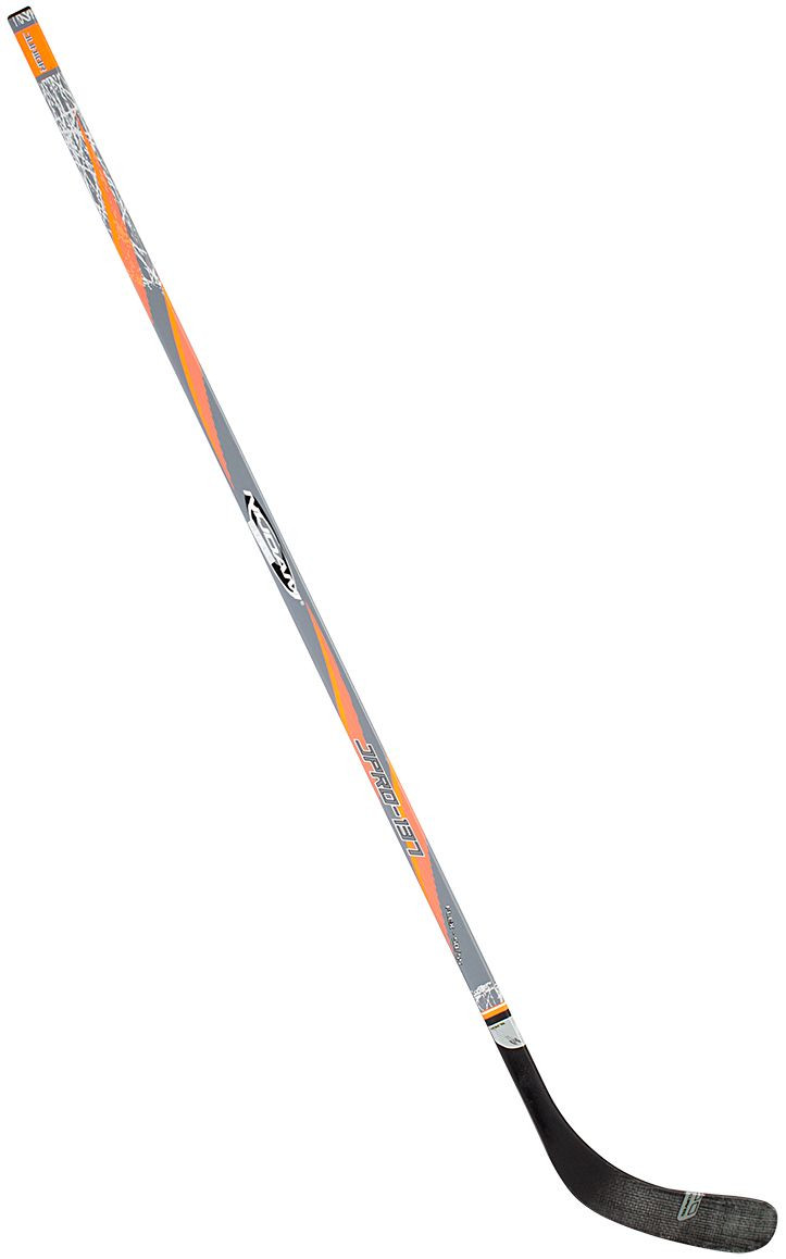 Nijdam IJshockeystick Junior - Oranje / Zwart - 137 cm - Hout / Glasfiber